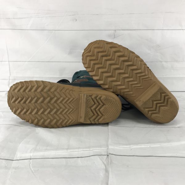 話題の行列 カナダ製☆SOREL/ソレル☆スノーブーツ【23.0/緑×紫】インナー付 スノーブーツ