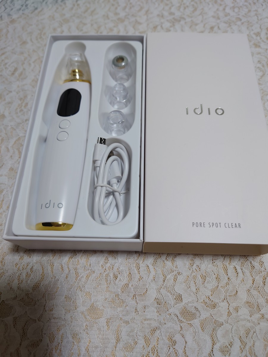 送料無料 定価3980円 強力吸引 idio 毛穴吸引器 皮膚科医が大注目 毛穴洗浄スポットクリーナー 黒ずみ 毛穴 鼻 角栓取り 毛穴ケア 一度使用_画像2