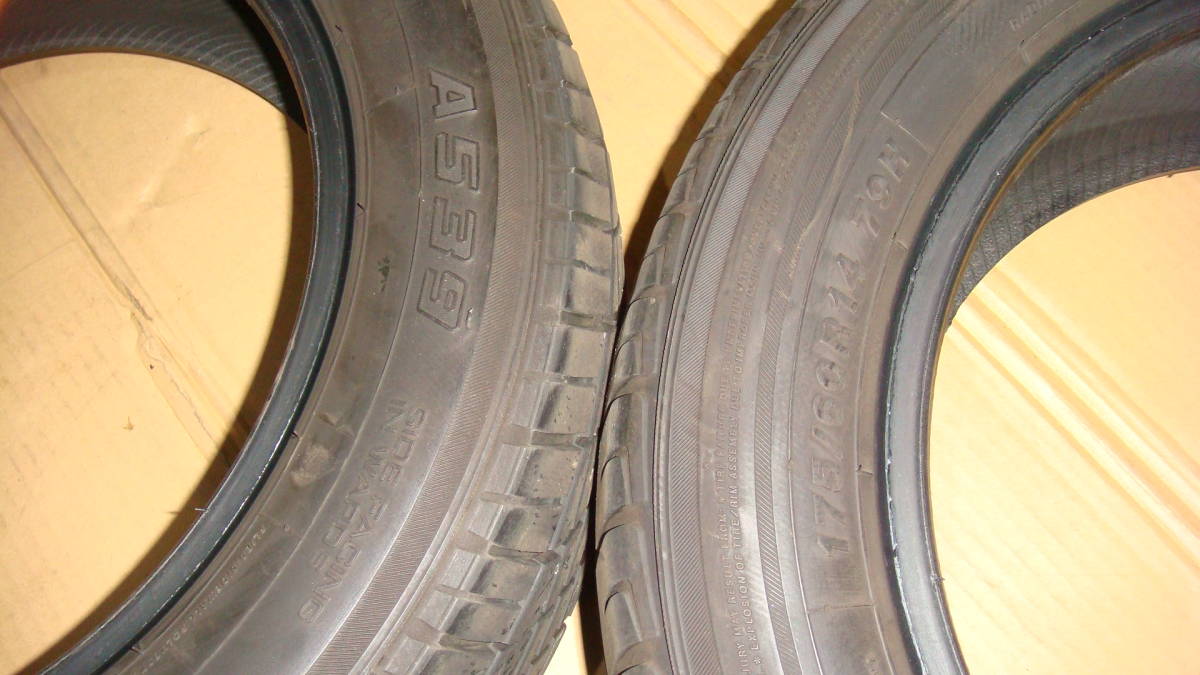 激安☆YOKOHAMA☆A539☆175/60R14☆４本SET☆中古現状☆サニトラ,サニーB10,B110,B210,B310,510ブル,TE27,レビン,トレノAE86などにどうぞ！_画像6