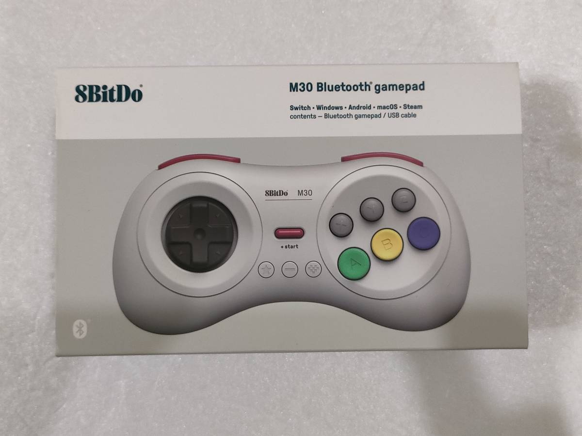 訳アリ品 8BitDo M30 Bluetooth コントローラー ゲームパッド ホワイト 正規品 美品 _画像5