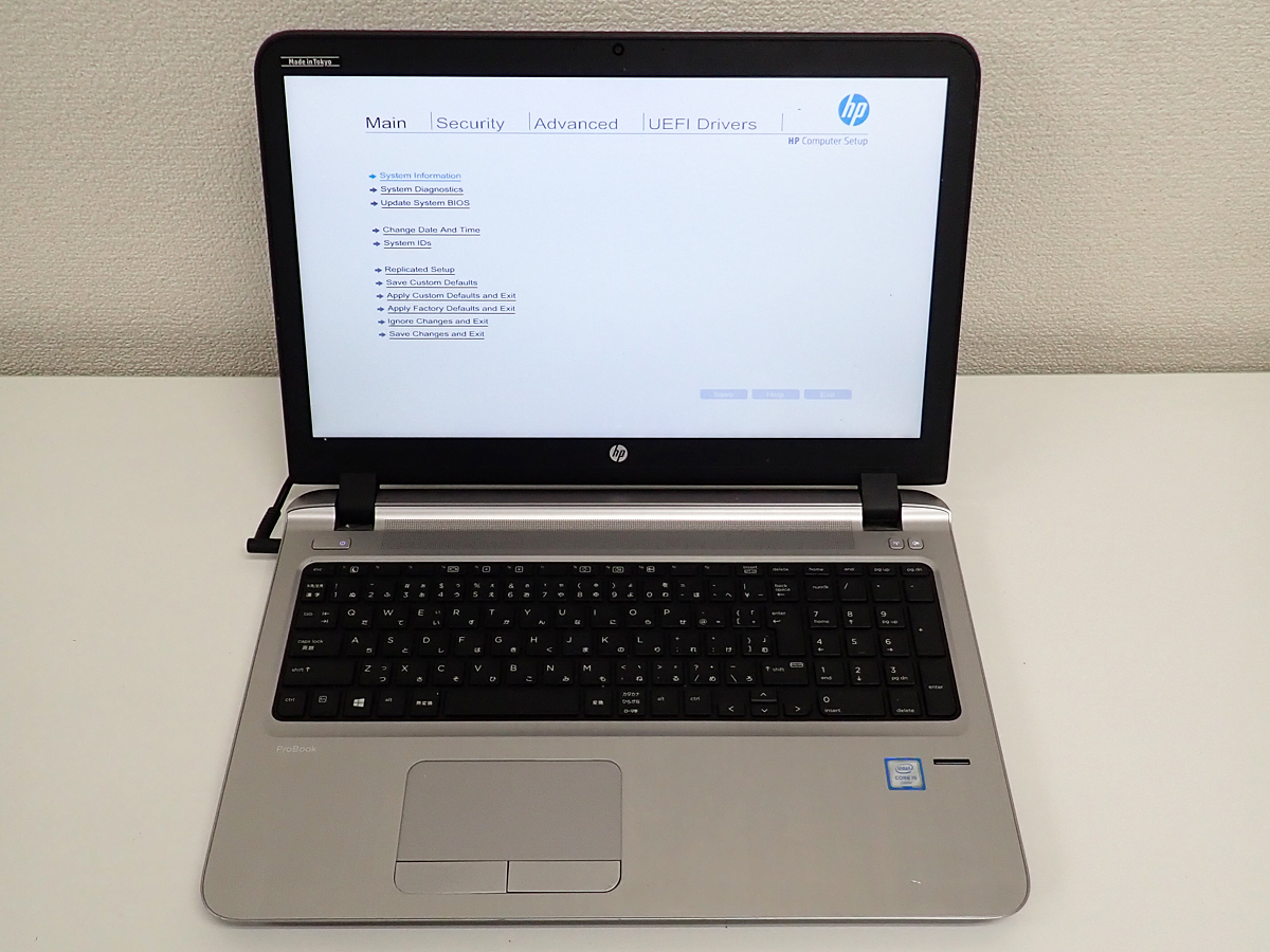 HP ProBook 450 G3 Core i5 6200U 2.3GHz DVD-ROM Webカメラ ジャンク_画像1