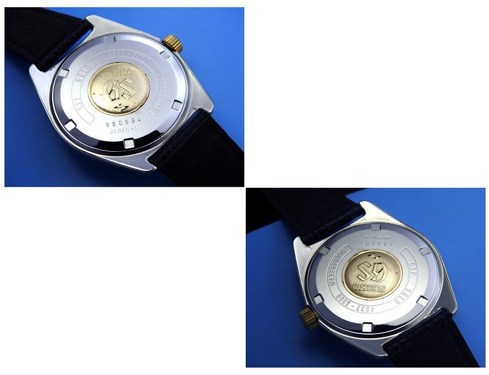 GRAND SEIKO グランド セイコー HI-BEAT 4520-8000 Cap Gold/Steel Black Dial メンズ 手巻き(美品、OH済み ) / 36mm_画像7