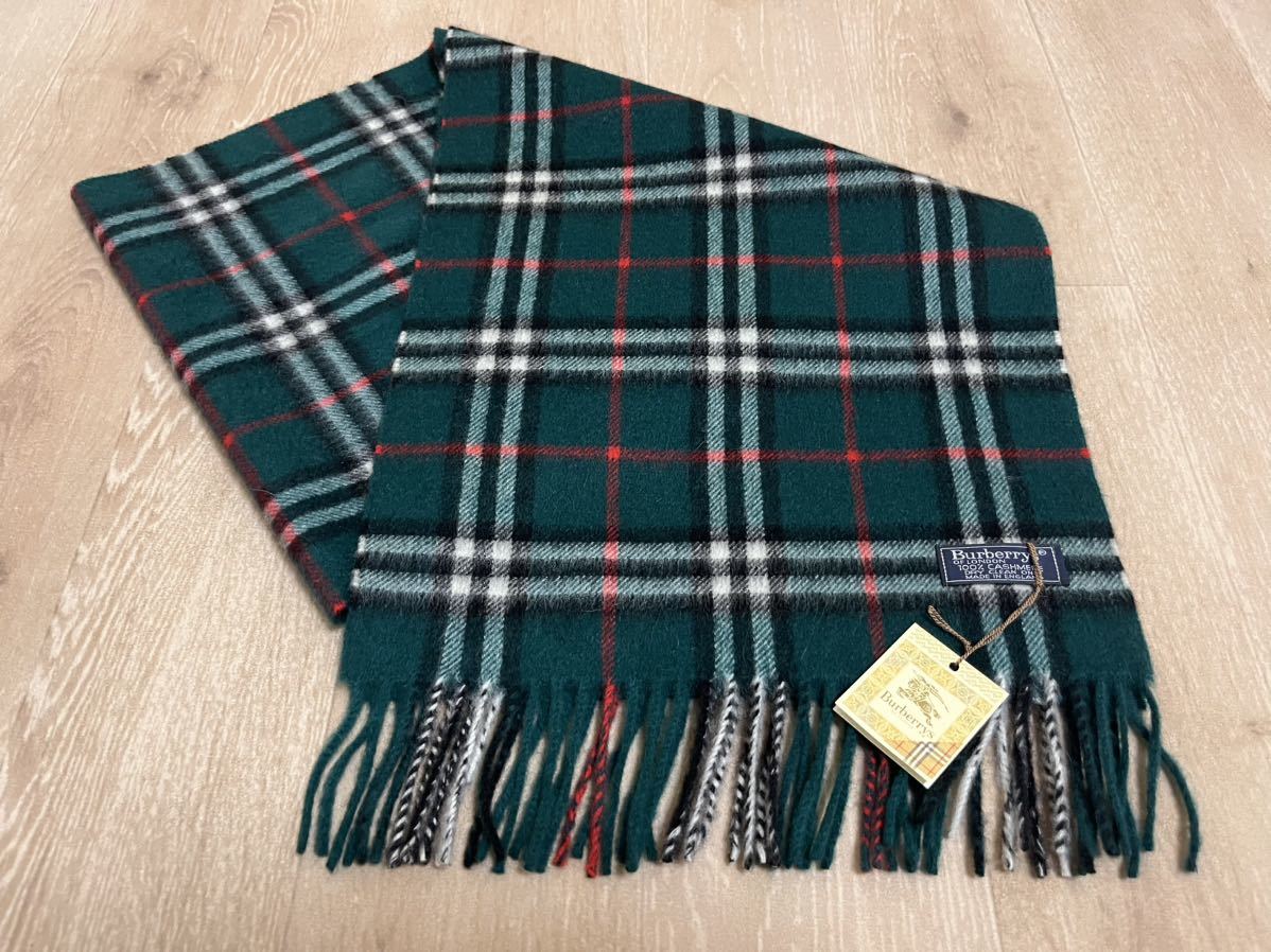 BURBERRY バーバリー マフラー カシミア100% タグ付き未使用品 BURBERRY バーバリー マフラー カシミア100% タグ付き未使用品