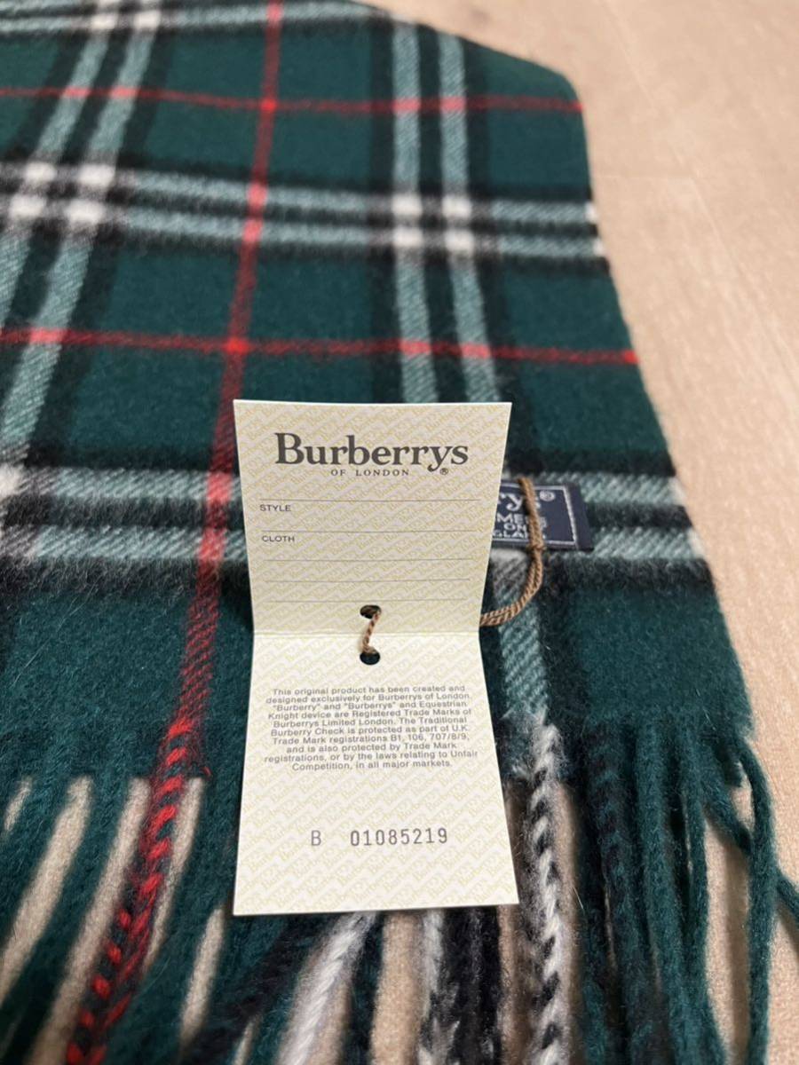 BURBERRY バーバリー マフラー カシミア100% タグ付き未使用品 BURBERRY バーバリー マフラー カシミア100% タグ付き未使用品