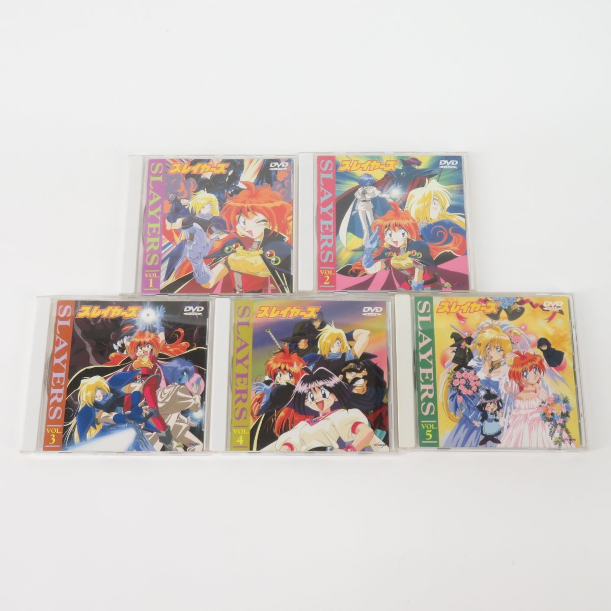 019 スレイヤーズ DVD VOL.1〜VOL.5 ＆ ドラマCD 4枚 計9枚 セット ※中古_画像2