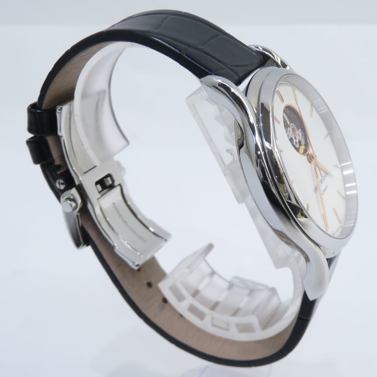 158 EMPORIO ARMANI エンポリオアルマーニ スイスメイドクラシック ARS3303 自動巻き腕時計 ※現状品_画像2