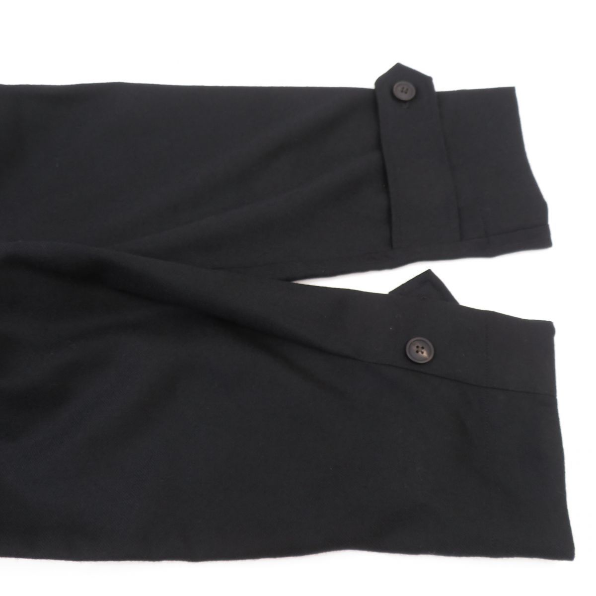 130 markama-kaSHIRT COAT WOOL SOFT SERGE рубашка пальто шерсть soft волна M21C-06SH01C 2/ черный * б/у 