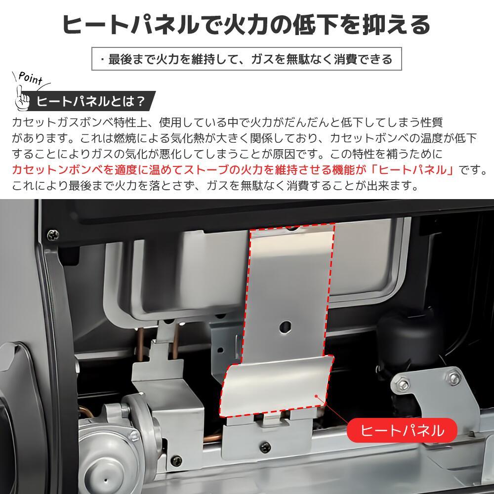 新品 カセットガスストーブ ガスヒーター 1.6KW電源不要！ポータブルヒーター 自動消火装置 PSLGP認証済 アウトドア キャンプ Yinleader_画像8