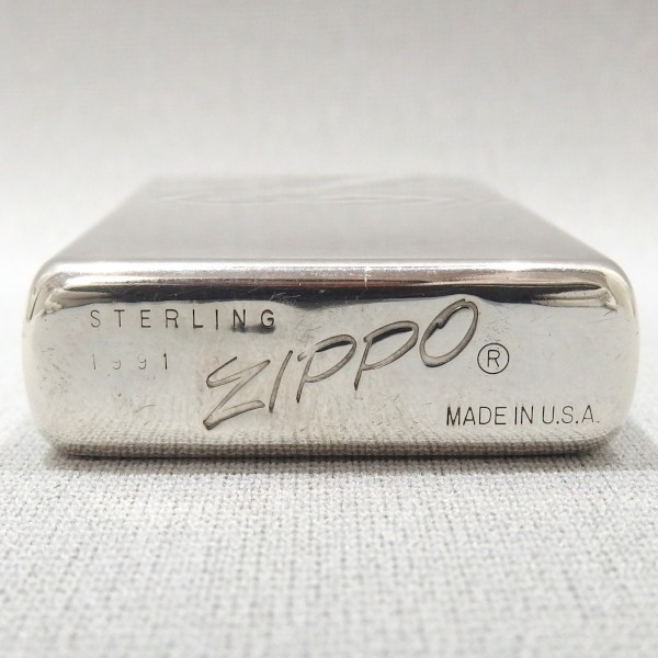 ★ZIPPO COMMEMORATIVE EDITION 60th ANNIVERSARY STERLING 1991 筆記体 旧字体 旧ロゴ ライター スターリング ヴィンテージ ジッポー★_画像7