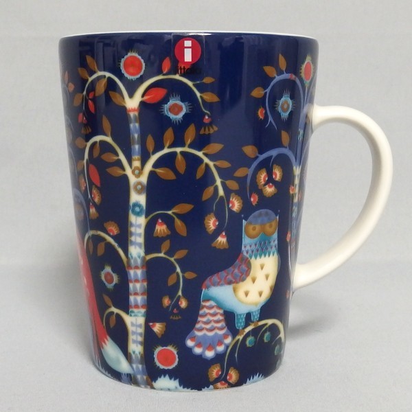 未使用★iittala ARABIA TAIKA MUG 0.4L ペア マグカップ ブルー ホワイト ふくろう 動物 魔法 イッタラ★_画像2