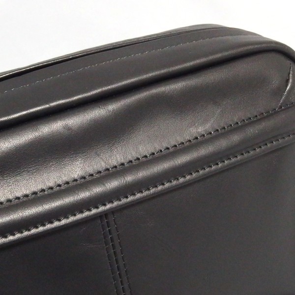 未使用？★PORTER AROUND POUCH レザー 牛ステア ポーチ セカンドバッグ 黒 003-03168 メンズ ポーター★_引っ掻き傷