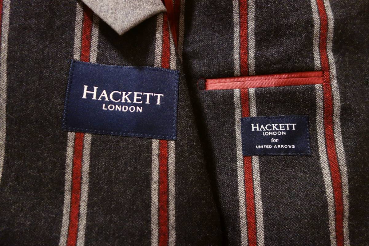 【送料無料】美品 HACKET LONDON ハケットロンドン ユナイテッドアローズ別注 スクールジャケット メンズ 銀ボタン テーラードジャケット_画像5