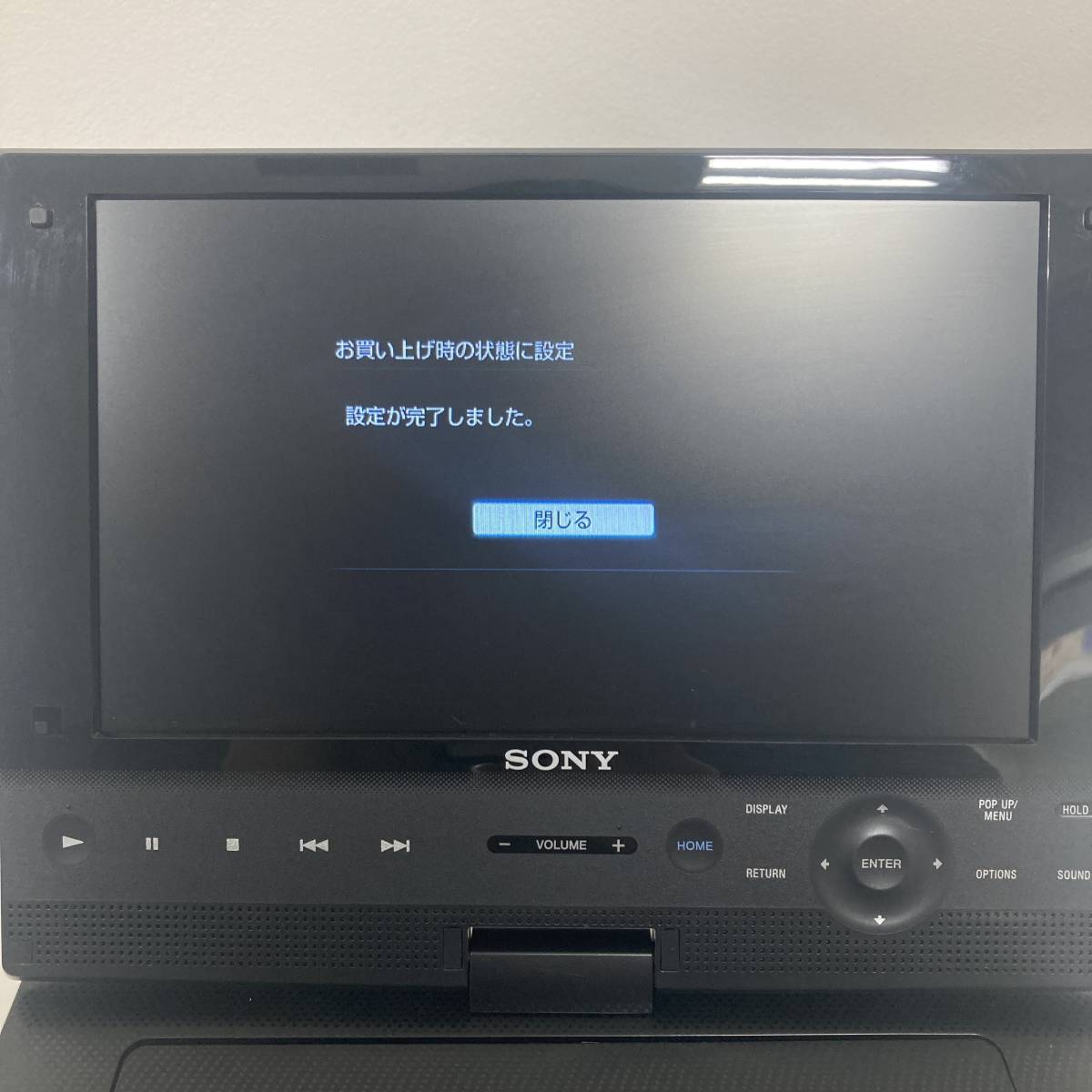 【SONY/ソニー】BDP-SX910 9V型 ポータブル ブルーレイ/DVD プレーヤー RMT-B113J リモコン/アダプタ/シガーアダプタ付 BD/Blu-ray★8226_画像10