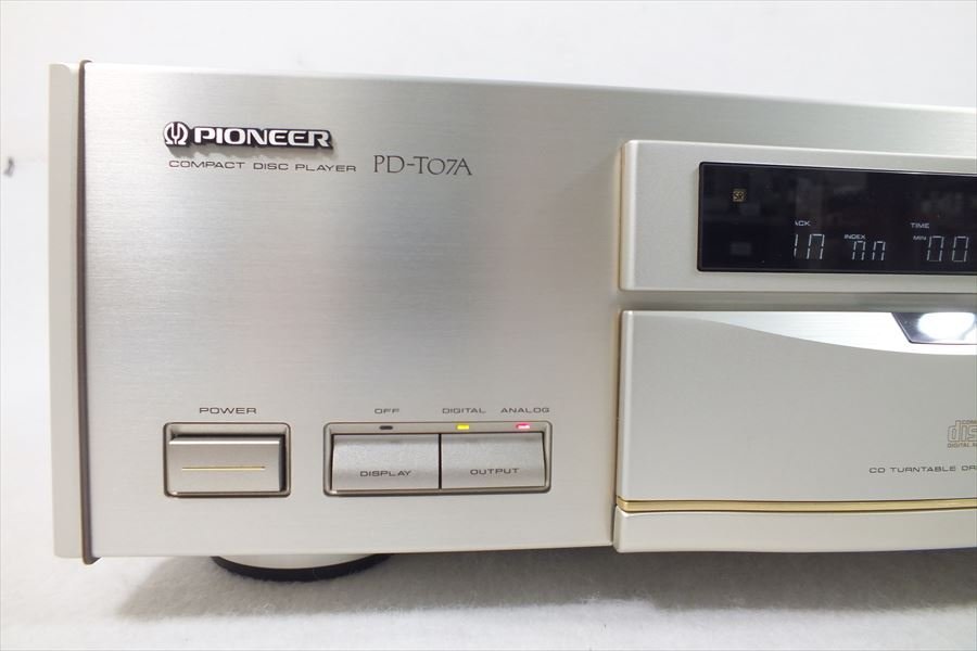 □ PIONEER パイオニア PD-TO7A CDプレーヤ 中古現状品 240106G6010_画像4