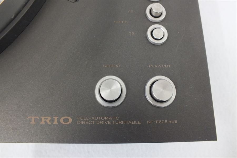 ◇ TRIO トリオ KP-F605MKII ターンテーブル 中古 現状品 ◇ TRIO トリオ KP-F605MKII ターンテーブル 中古 現状品