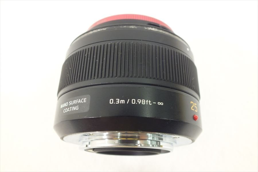 □ Panasonic パナソニック H-X025 レンズ LEICA DG SUMMILUX 1.4/25 ASPH 中古現状品 240108R7076_画像7