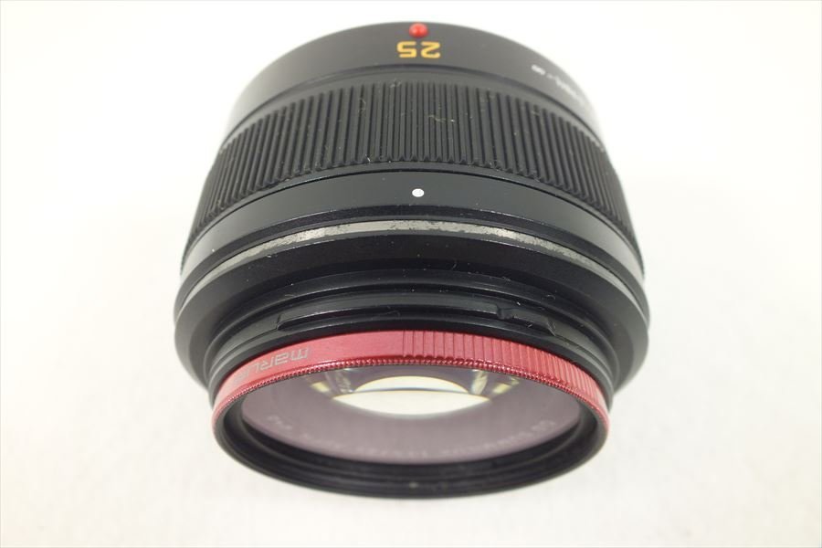 □ Panasonic パナソニック H-X025 レンズ LEICA DG SUMMILUX 1.4/25 ASPH 中古現状品 240108R7076_画像2