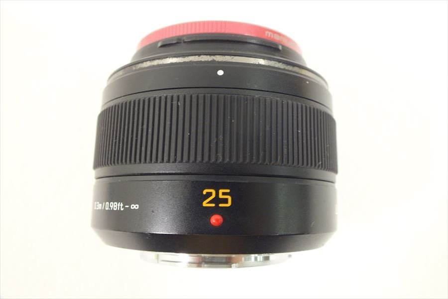 □ Panasonic パナソニック H-X025 レンズ LEICA DG SUMMILUX 1.4/25 ASPH 中古現状品 240108R7076_画像5