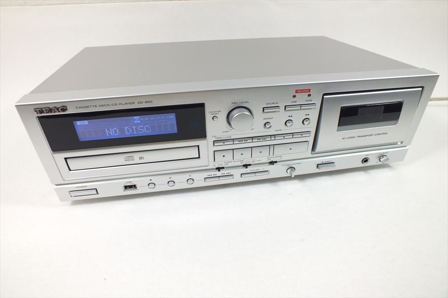 □ TEAC ティアック AD-850 CD/カセットプレーヤー 中古 現状品 240106H2012_画像3
