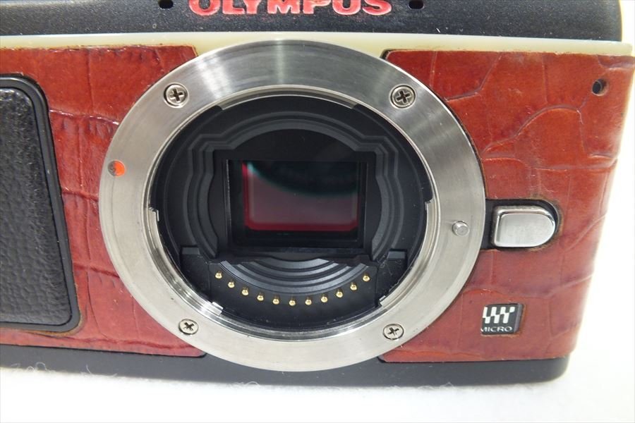 □ OLYMPUS オリンパス E-P2 ミラーレス一眼レフカメラ 14-42mm 1:3.5-5.6 現状品 中古 231208T3182_画像4