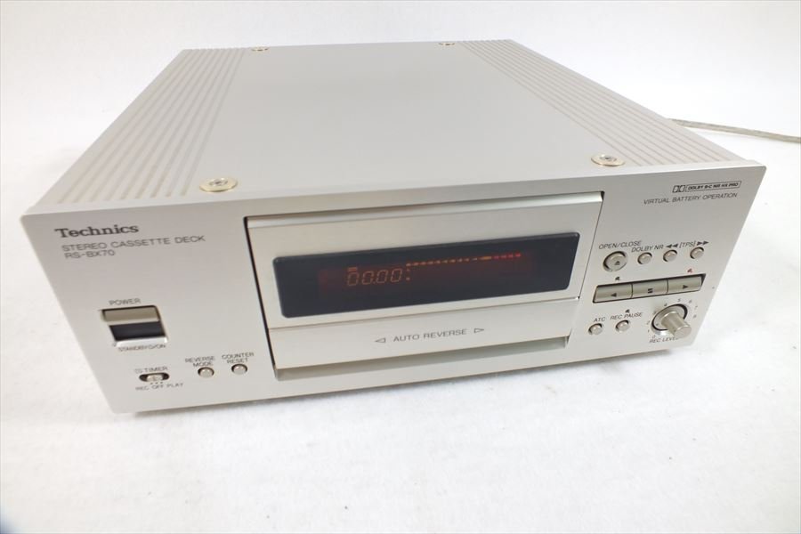 □ Technics テクニクス RS-BX70 カセットデッキ 現状品 中古 240106G6179_画像3