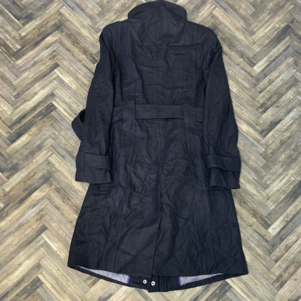 yaM67 CK Calvin Klein wool coat outer jacket black size 6