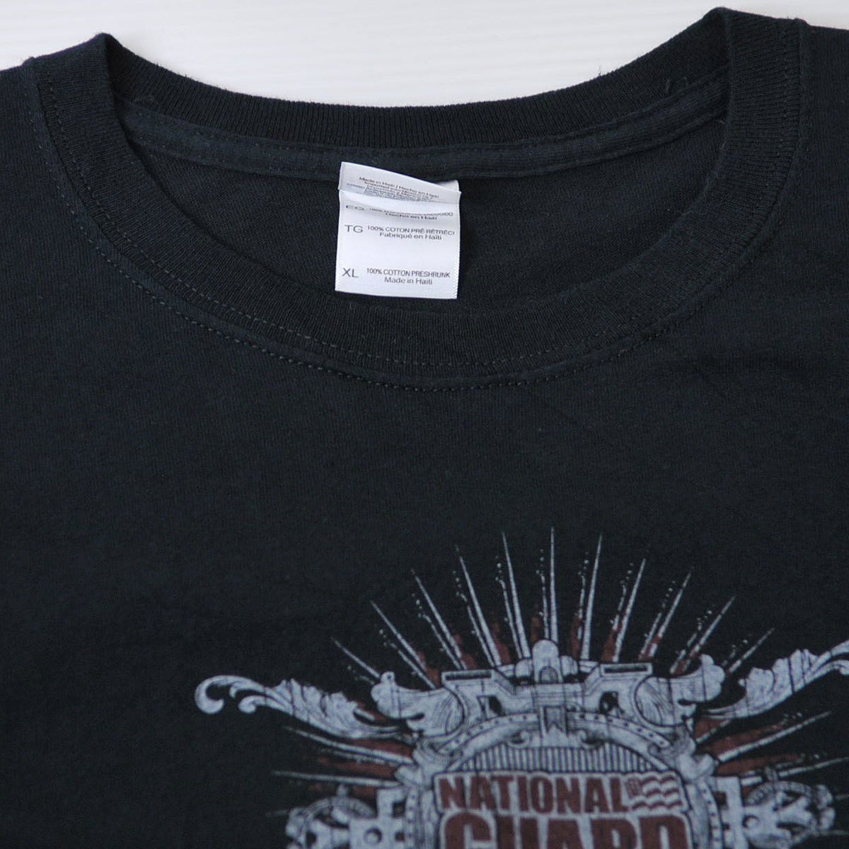  old clothes * american T-shirt National guard dot com XL xwp