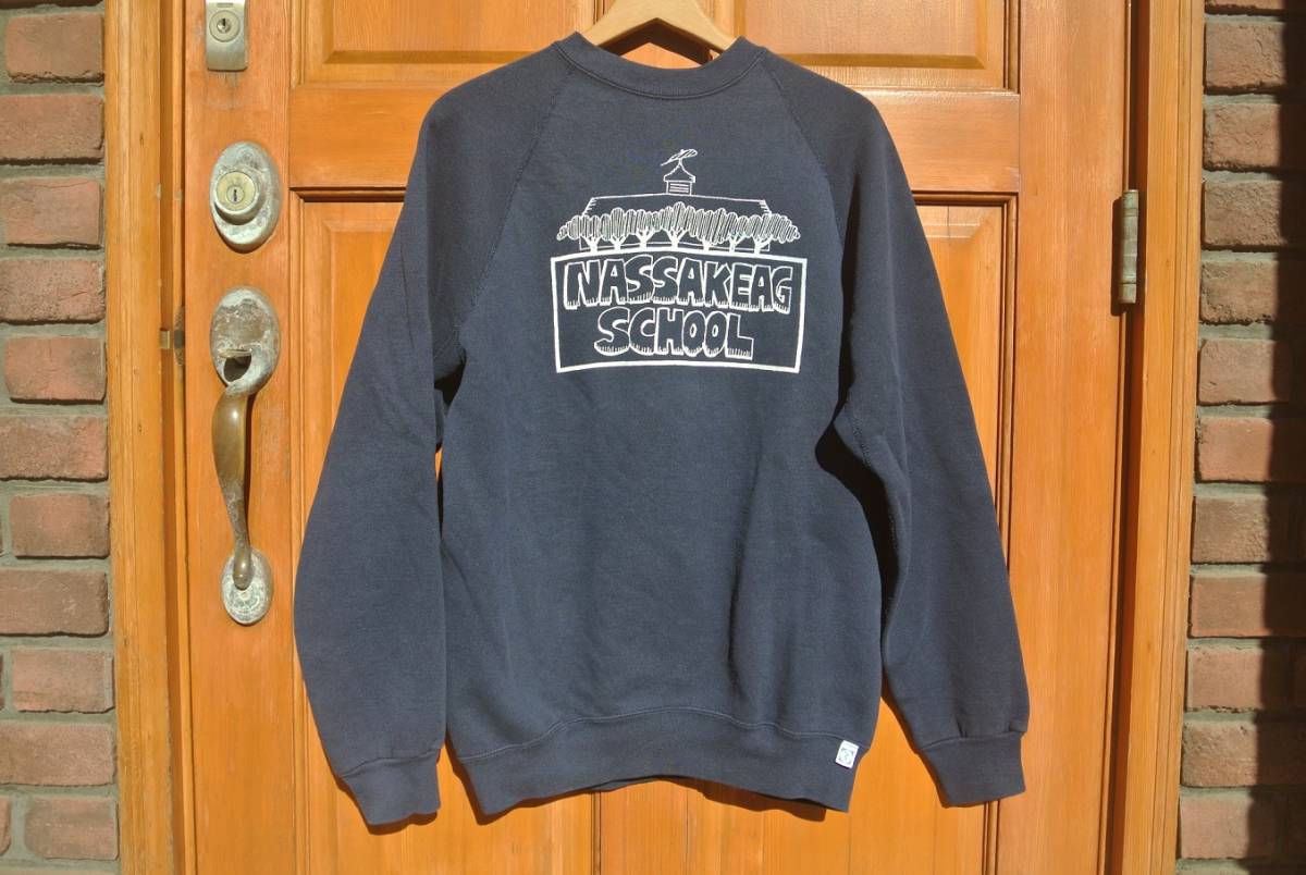 DISCUS Tultex トレーナー NASSAKEAG Vintage Sweat ラグランスリーブ Made in USA_画像1