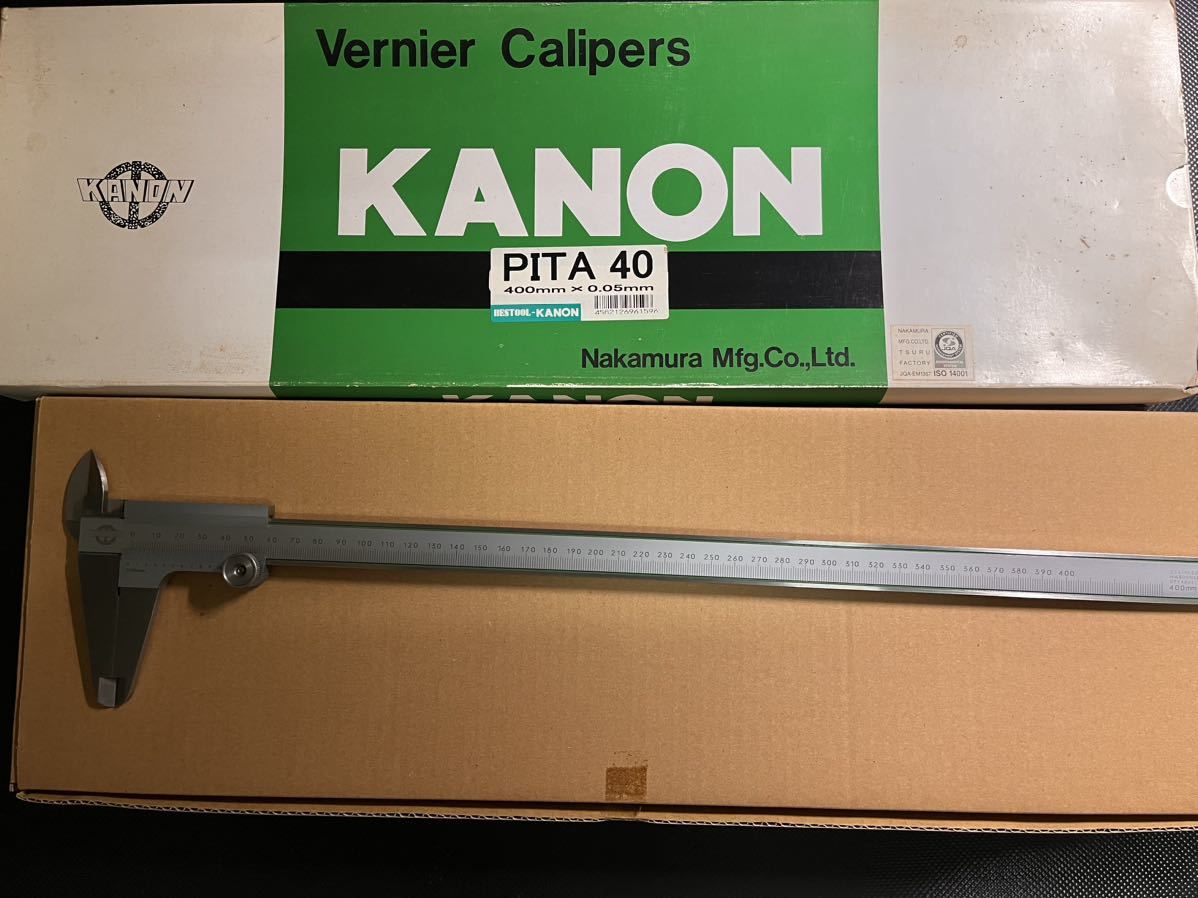 KANON ノギス 400mm PITA40バーニアキャリパー 中村製作所_画像2