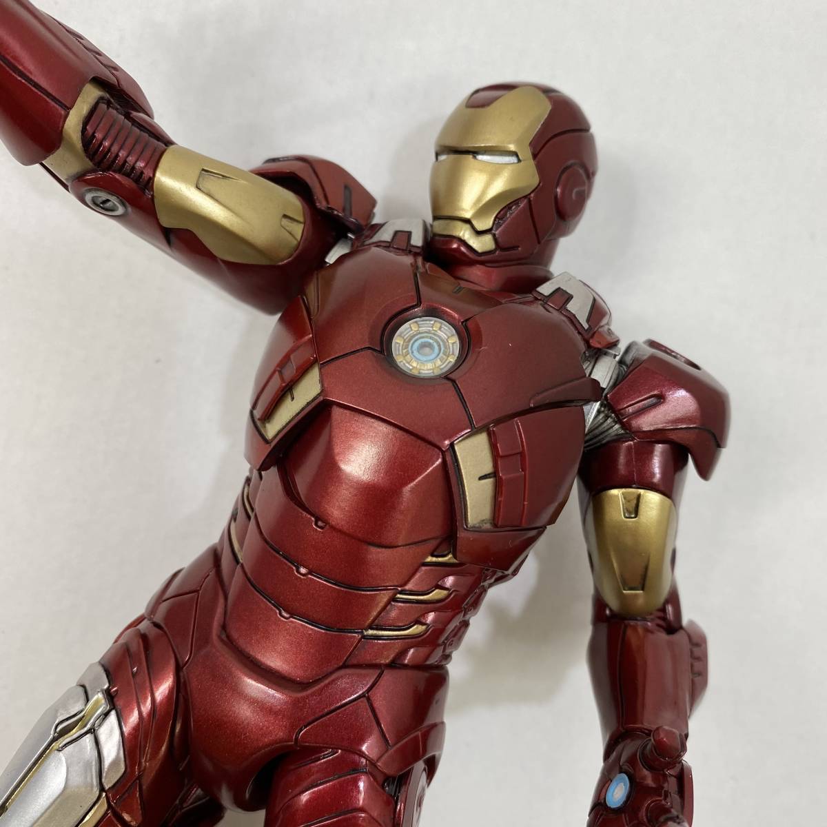 【中古】Happyくじ MARVEL Infinity SAGA A賞 アイアンマン・マーク7 1/10スケールフィギュア 1円～_画像3