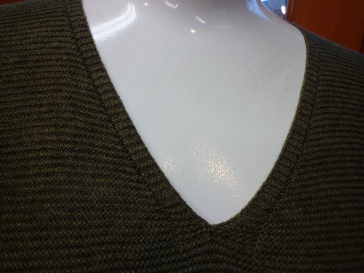 [0124-2]PROFILE profile khaki. cotton cut and sewn size 38