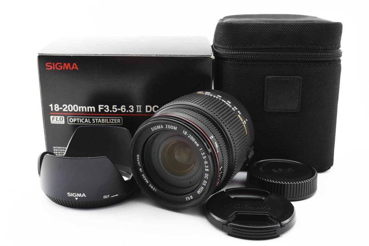 付属品完備 SIGMA AF 18-200mm F3.5-6.3 II DC OS HSM Nikon #2044640_画像1