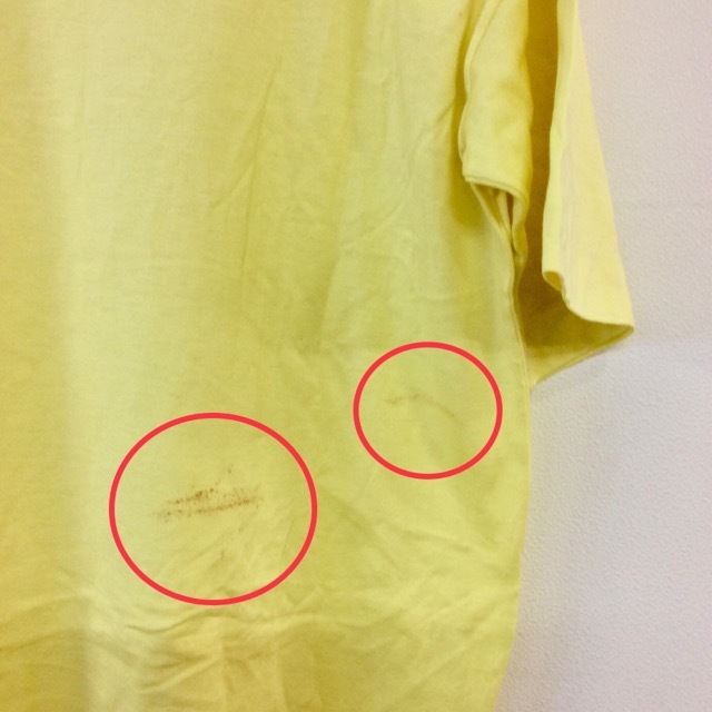 【送料無料】HERMES'　エルメス　メンズ　トップス　半袖　Tシャツ　ワンポイントロゴ　イエロー_画像6