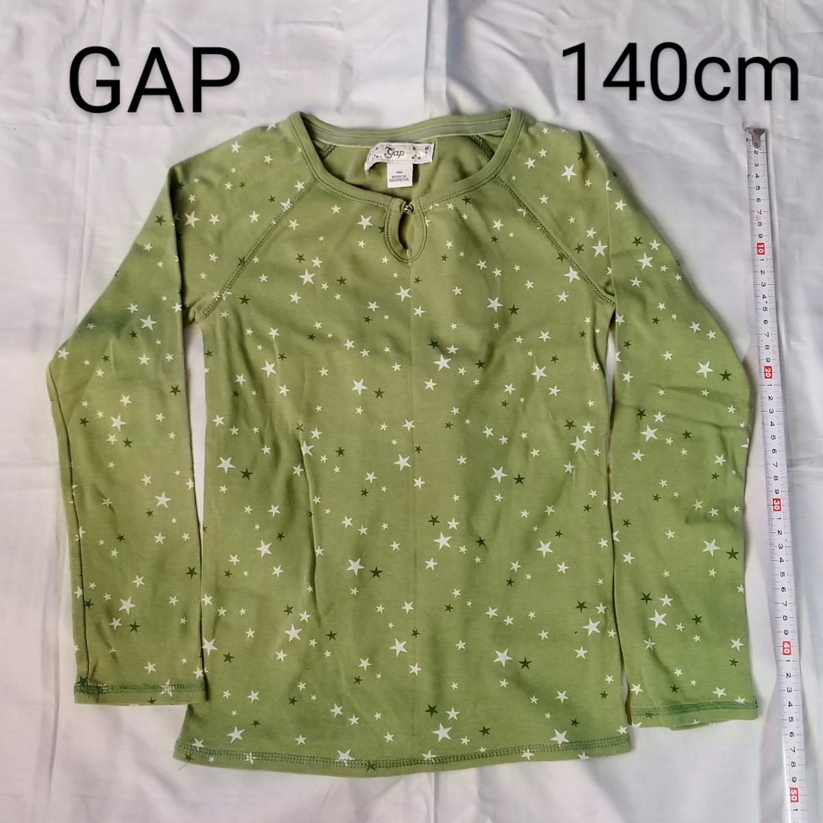 GAP ギャップ 140cm ガールズ 長袖 カットソー 長袖Tシャツ ロンT 星柄_画像1