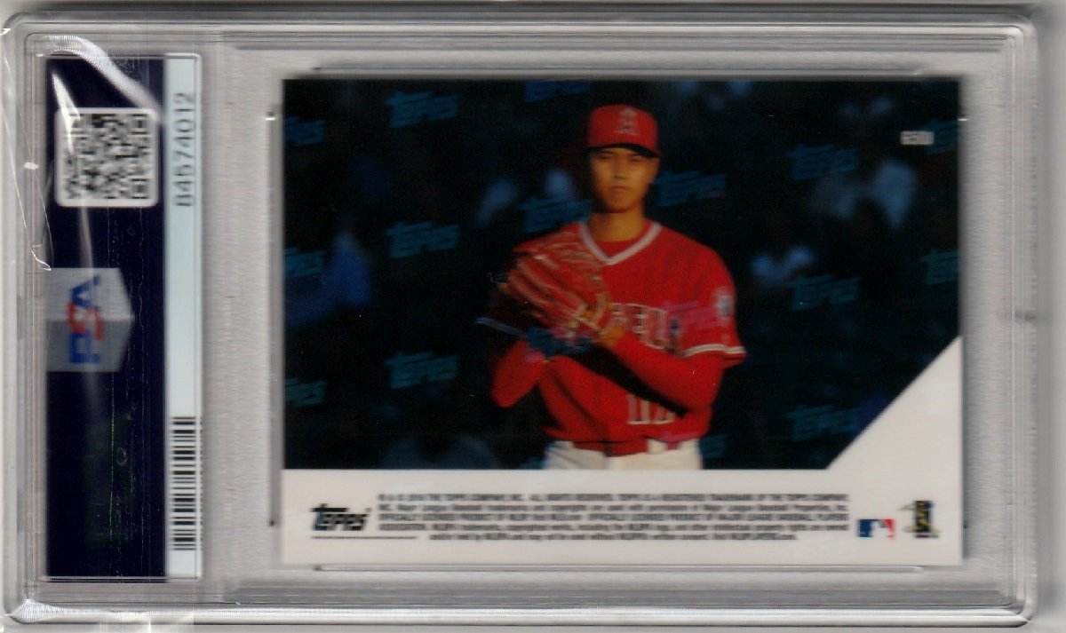 TOPPS NOW GEM MINT PSA10 大谷翔平#650J MLB史上3人目の快挙、今季15本4勝を達成　日本語版 2018 RC ルーキーカード_画像2