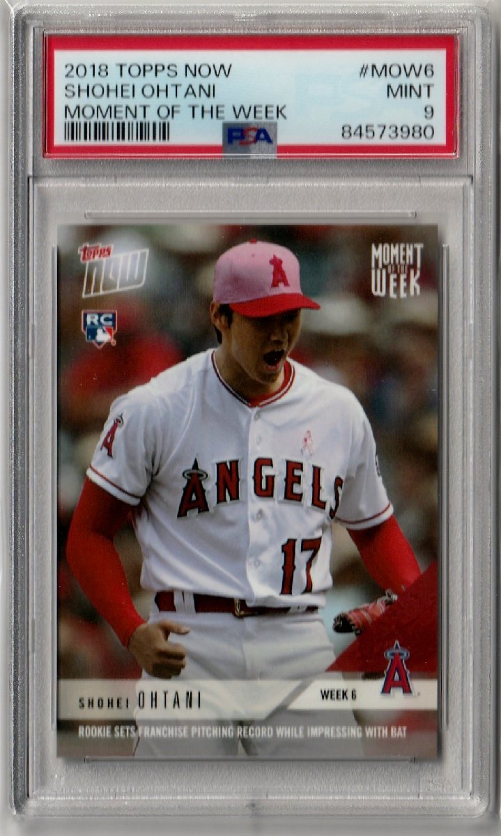 大割引 PSA9 MINT NOW TOPPS 大谷翔平 ルーキーカード RC 2018 2018.5