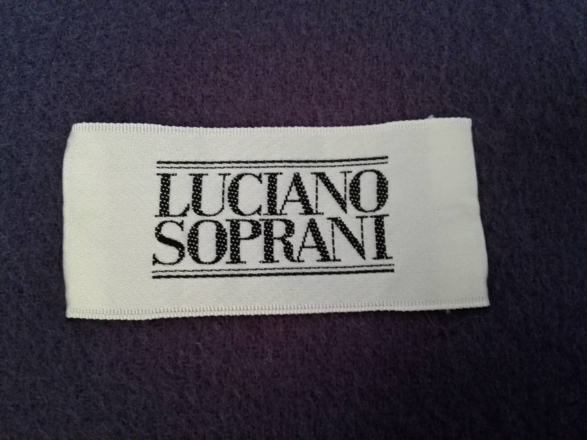 LUCIANO SOPRANI / ルチアーノ ソプラーニ ラナウール マフラー USED品　=送料￥185=_画像3