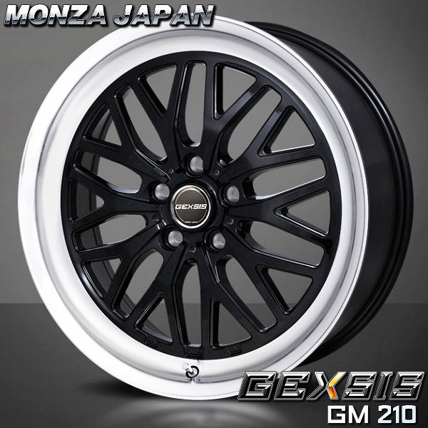 送料無料 60系プリウス 専用サイズ GEXSIS GM210 ブラックリムポリッシュ 7.0J +40 195/50R19 ダンロップ エナセーブ EC204_画像1