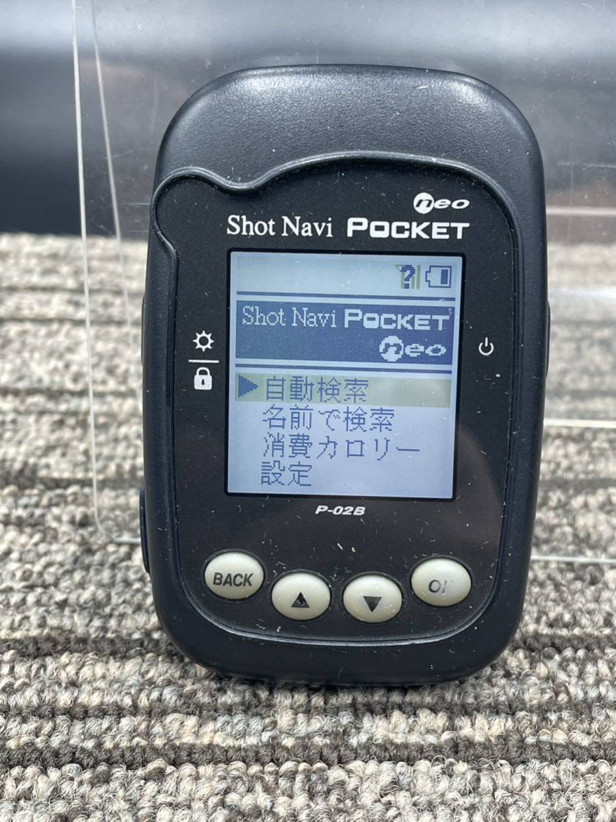 １１９《本体のみ》Shot Navi Pocket neo ショットナビ ポケットネオ GPSゴルフナビ P-02Bの画像1
