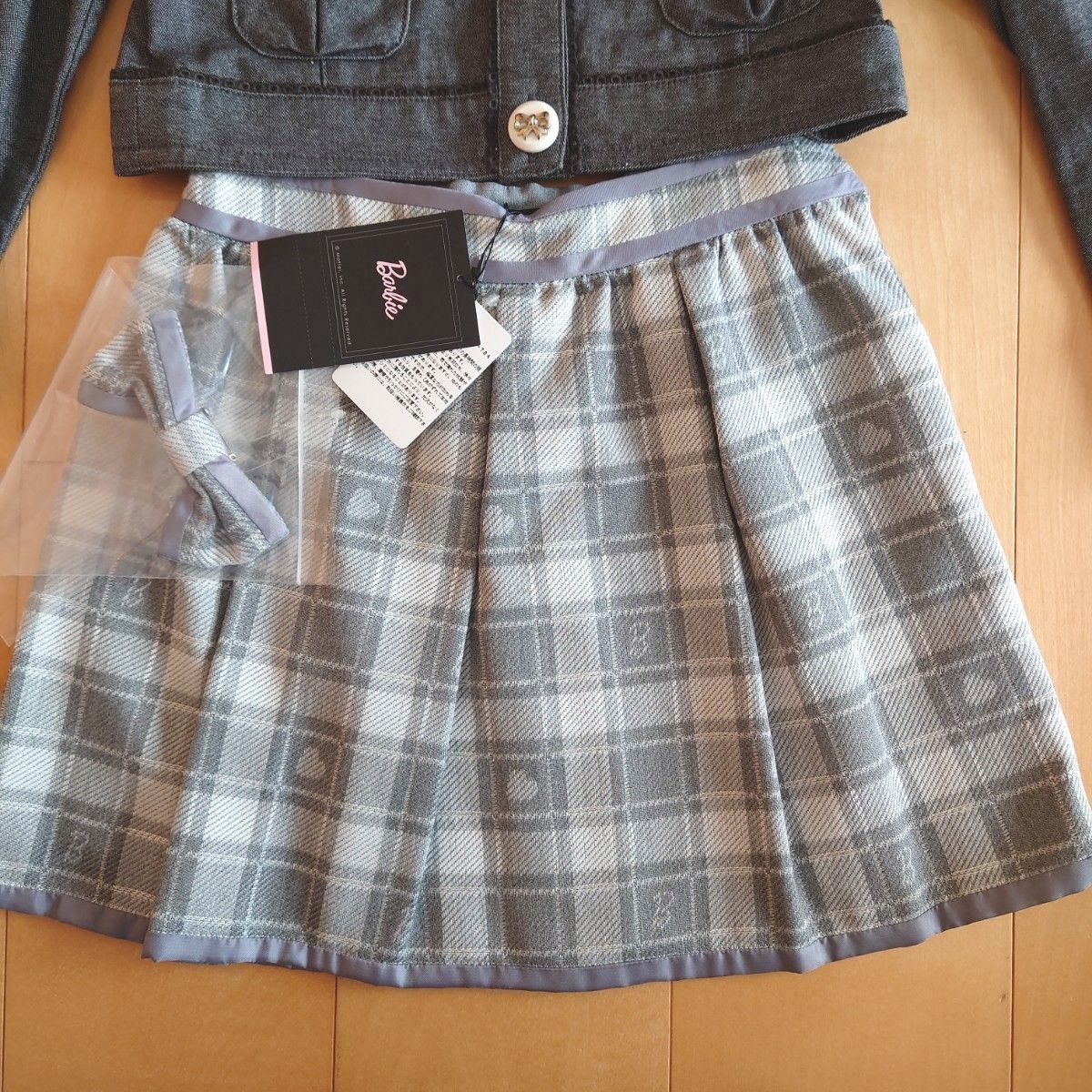 新品あり バービー Barbie スカート ジャケット140 130 セレモニー 卒業式 入学式