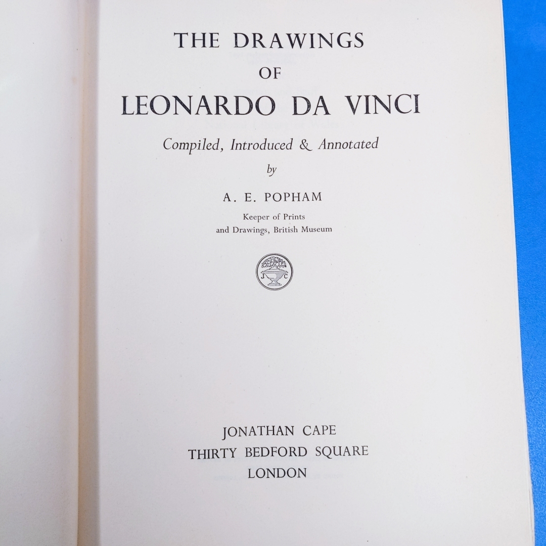 「レオナルド・ダ・ヴィンチの素描 The Drawings of Leonardo da Vinci A.E.Popham Cape 1949」_画像2