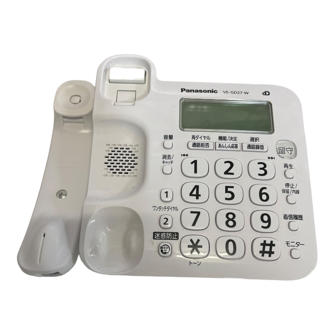 [ secondhand goods * operation not yet verification ]Panasonic Panasonic cordless telephone machine Ru*Ru*Ru VE-GD270DL-W white telephone machine box equipped L57081RZZ