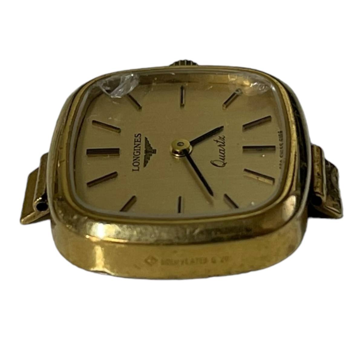 【ジャンク品】LONGINES ロンジン クォーツ 文字盤ゴールド レディース腕時計 ベルトなし 本体のみ L56262RDの画像5