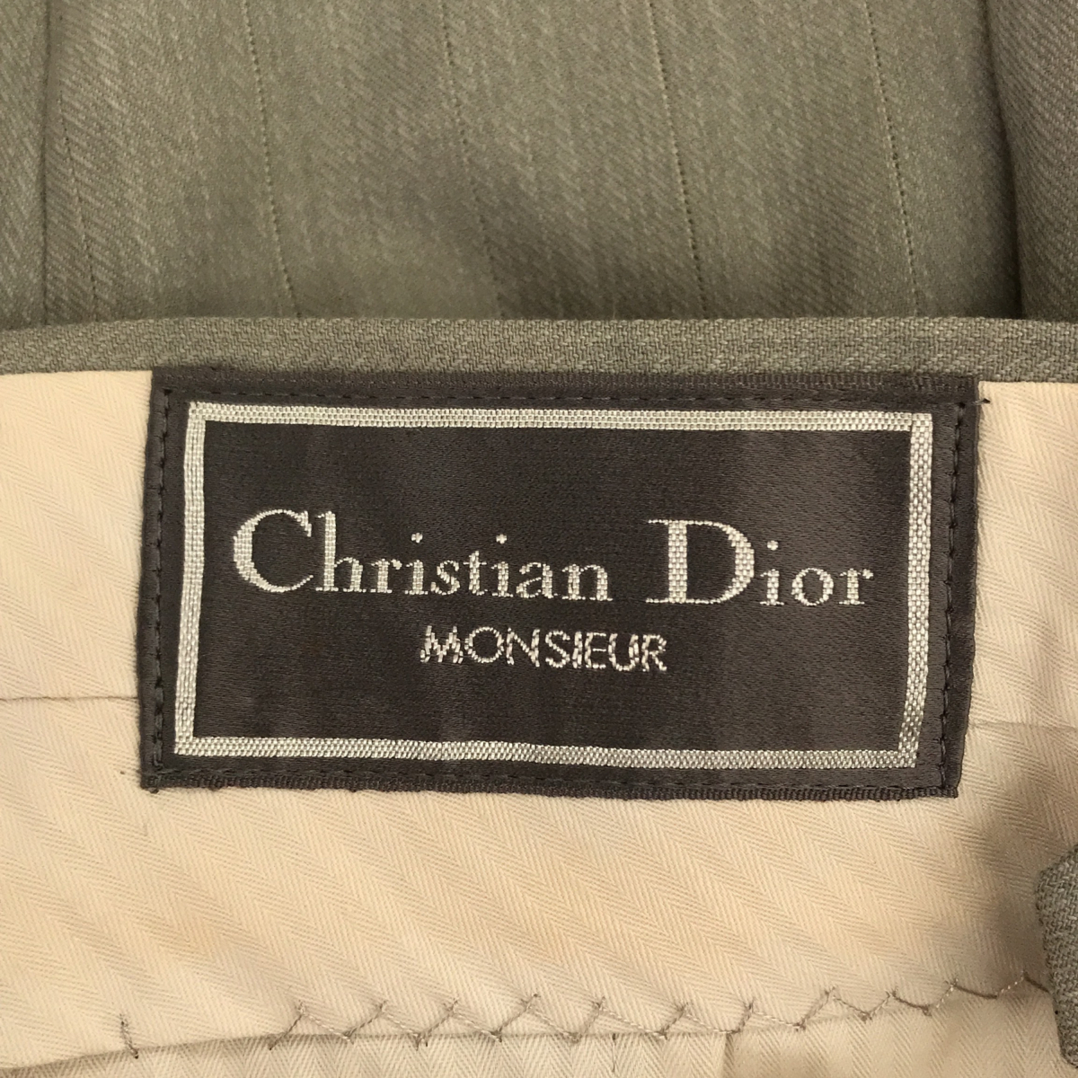 ◆中古品◆Christian Dior クリスチャンディオール スーツ ダブル ジャケット パンツ グレー系 メンズ A-6 R54553NSS_画像5