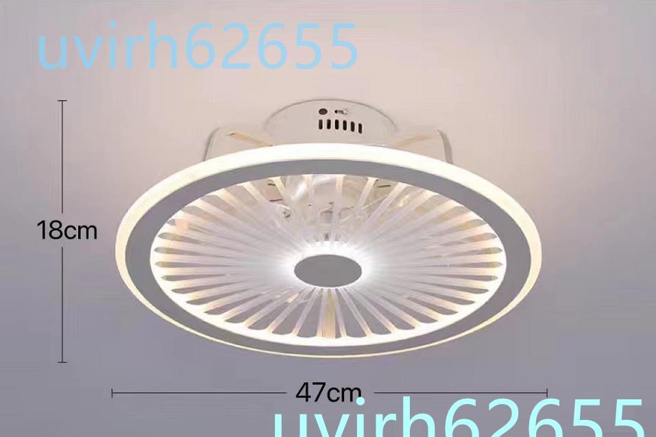 新入荷★天井ファン LEDシーリングライト 12畳 照明 シーリングライト シーリングファン リモコン付き サイレント シーリングファンライト_画像2