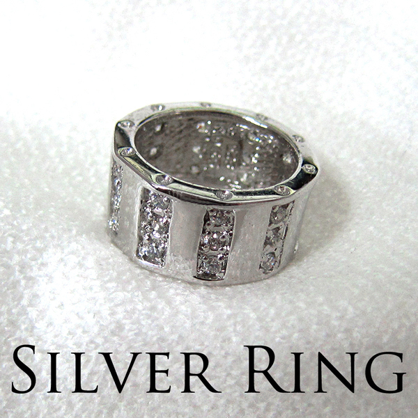  silver 925 ring ring accessory jewelry #7 (2) new goods 