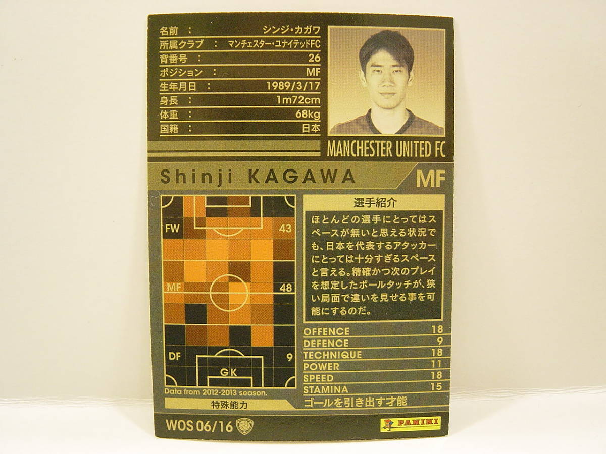 ■ WCCF 2012-2013 WOS シンジ・カガワ　香川真司 1989 Shinji Kagawa　Manchester United 12-13 World Superstars_画像4