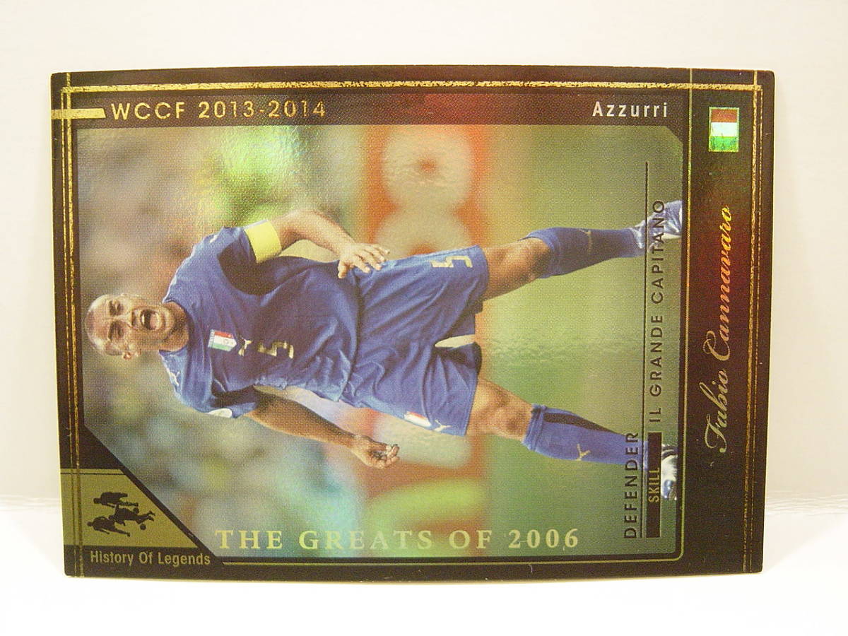 Panini WCCF 2013-2014 HOLE ファビオ・カンナバーロ　Fabio Cannavaro 1973 Italy　Azzurri 1997-2010 History Of Legends_画像2