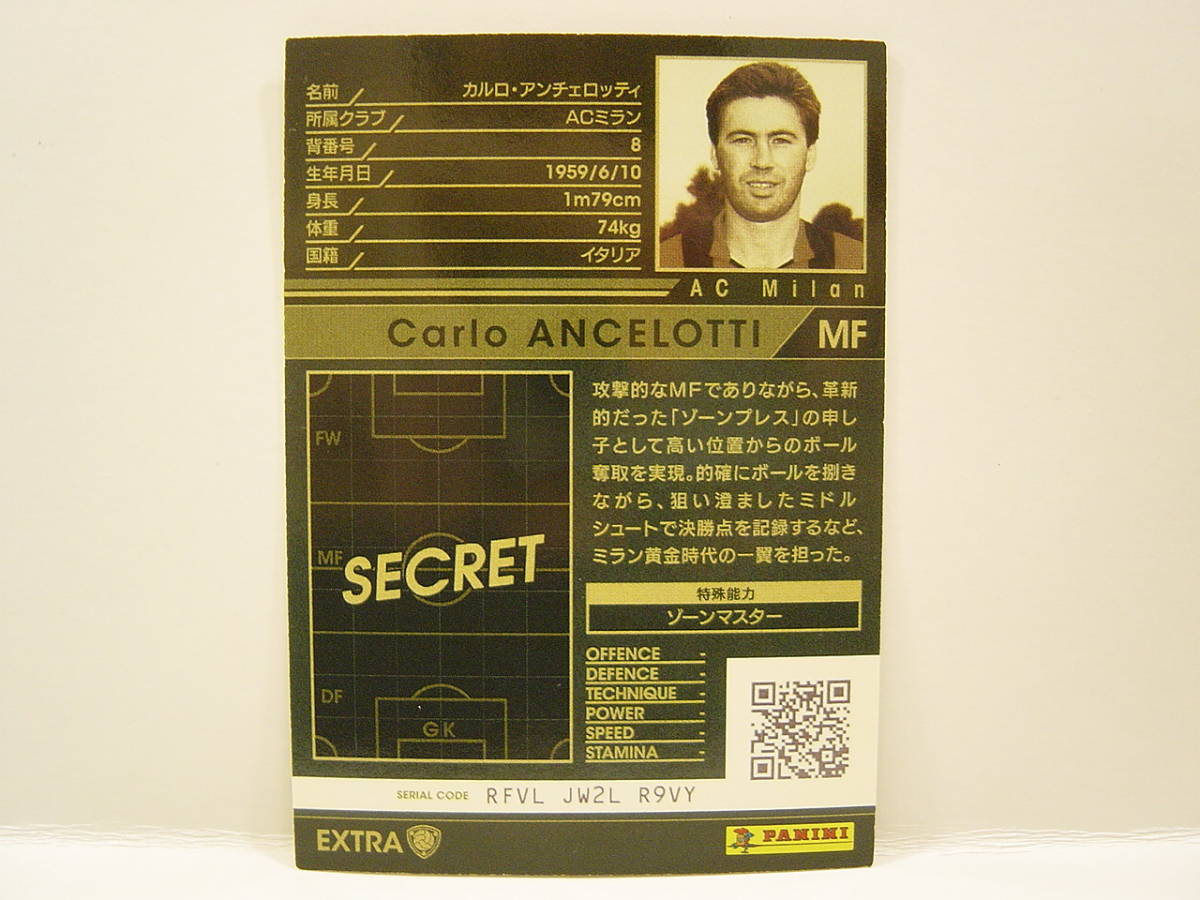 ■ WCCF 2015-2016 LEOC カルロ・アンチェロッティ Carlo Ancelotti 1959 Italy AC Milan 1987-1992 EX15弾の画像5