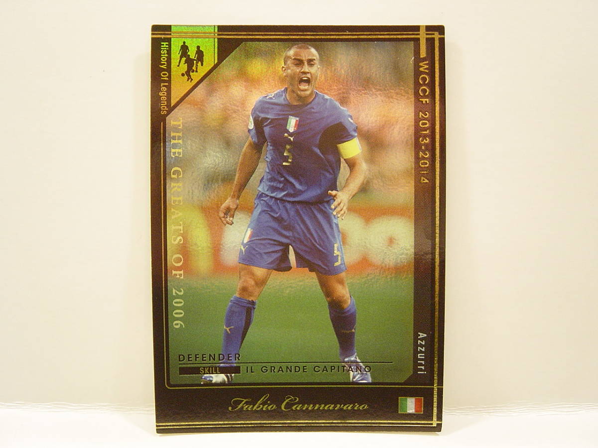 Panini WCCF 2013-2014 HOLE ファビオ・カンナバーロ　Fabio Cannavaro 1973 Italy　Azzurri 1997-2010 History Of Legends_画像1